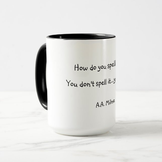 Caneca Como se soletra o amor (Frente Esquerda)