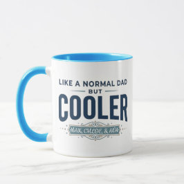Caneca Como um Pai Normal | Nomes Personalizados