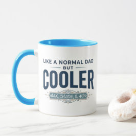 Caneca Como um Pai Normal | Nomes Personalizados