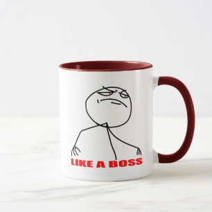 Caneca como uma raiva cómica do meme do Internet do chef