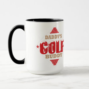 Caneca Companheiro de Golfe do Papai Café Vintage Esporti