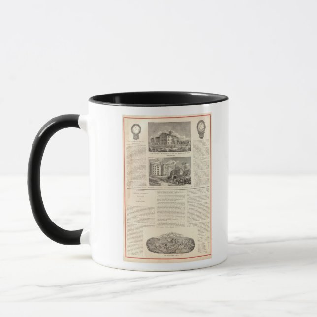 Caneca Companhia de Relógio de Waterbury (Esquerda)