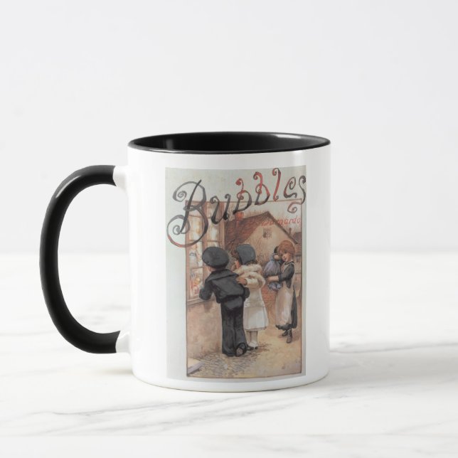 Caneca Compartimento das "bolhas" da propaganda de poster (Esquerda)