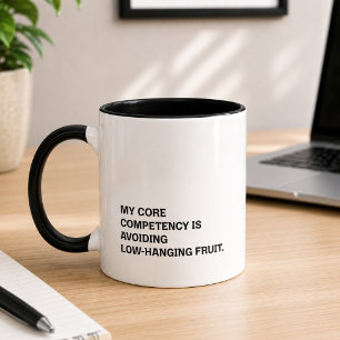 Caneca Competência Essencial Evitando Humor de Frutas ao