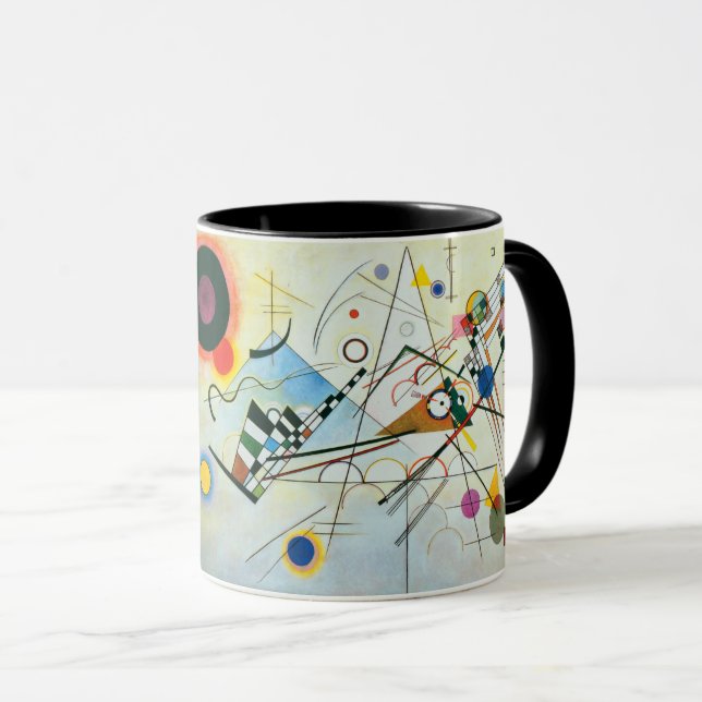 Caneca Composição VIII de Wassily Kandinsky Coffee Mug (Frente Esquerda)