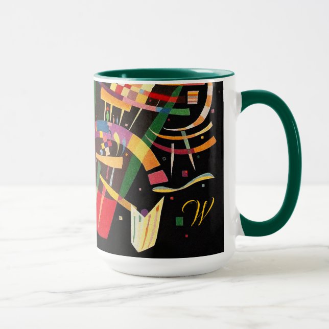 Caneca Composition X Biomorphic Abstraction Art Monogram (Direita)
