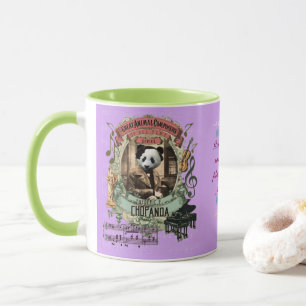 Caneca Compositor animal Chopin da panda engraçada de