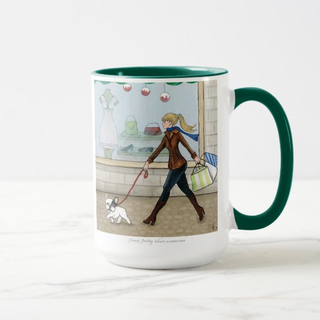 Caneca Compra do buldogue francês (Direita)