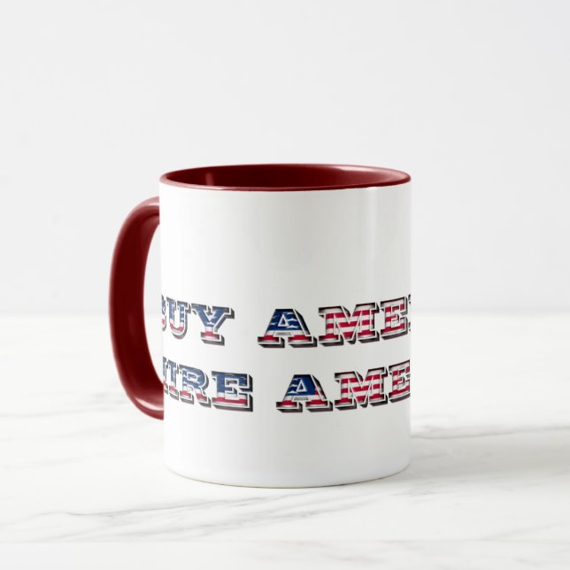 Caneca Comprar Americano de Aluguer Cotação Americana Tru (Frente Esquerda)