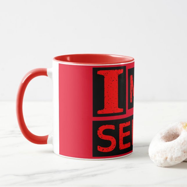 Caneca Comprar "Make Sense" de Design de Expressão Bela (Com Donut)