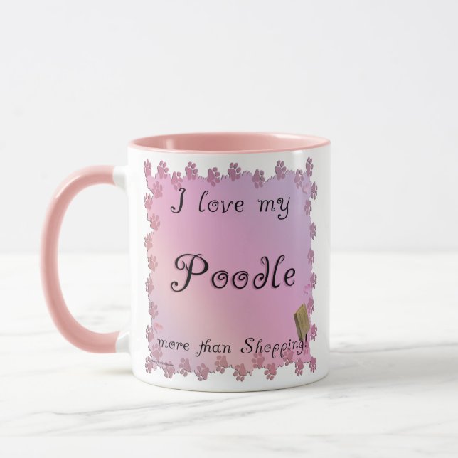 Caneca Compre de poodle (Esquerda)