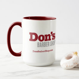 Caneca Compro Barber Don - Logotipo Vermelho Coffee Mug