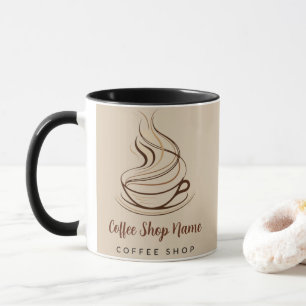 Caneca Compro profissional Compre de Café Simples Moderno