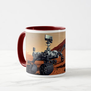 Caneca Conceito Artístico do Rover de Marte Curiosity da 