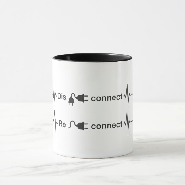 Caneca Conexão Divertida para Reconectar Minimalista Bati (Centro)