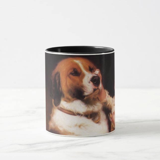 Caneca Confiança de Charles Burton Barber, Cão São Bernar (Centro)