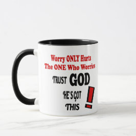 Caneca Confie em Deus Café Mug