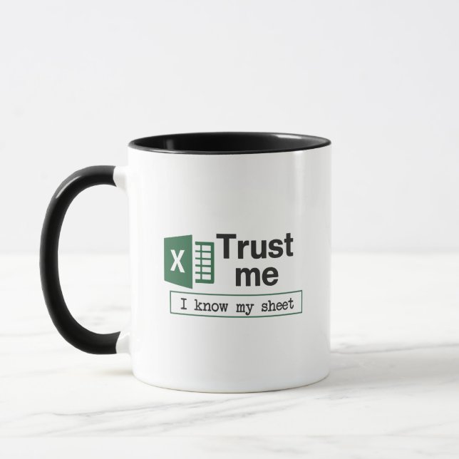Caneca Confie Em Mim Eu Sei Minha Planilha Pun (Esquerda)