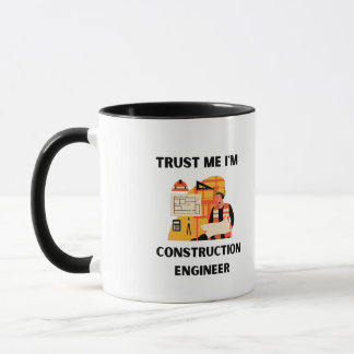 Caneca confie em mim, sou engenheiro de construção