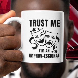Caneca Confie em mim, sou um IMPROV do Improv essional