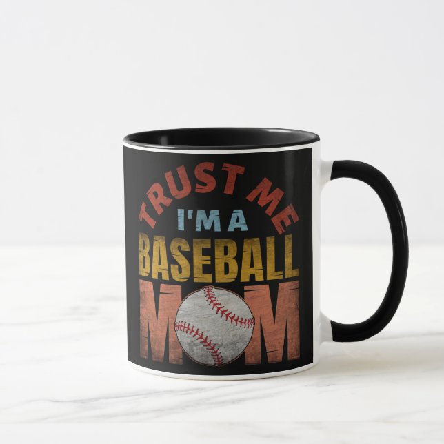 CANECA CONFIE EM MIM, SOU UMA MÃE DE BEISBOL (Direita)