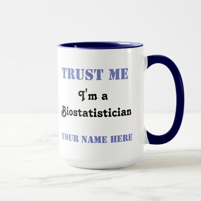 Caneca Confie-me - Biostatistician (Direita)
