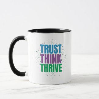 Caneca Confie Pense Prospere – Design de Citação Motivaci