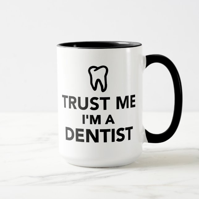 Caneca Confie que eu mim é um dentista (Direita)