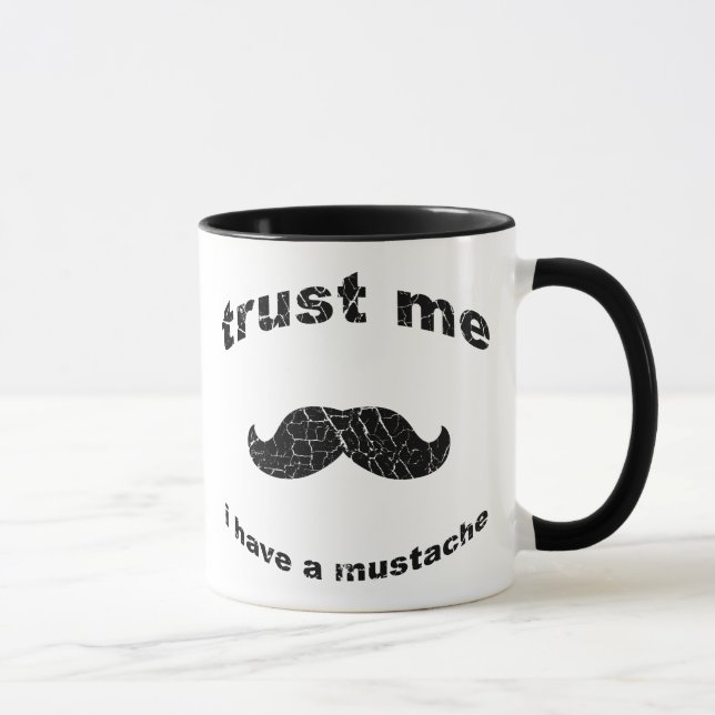 Caneca Confie que eu mim tem um bigode (Direita)