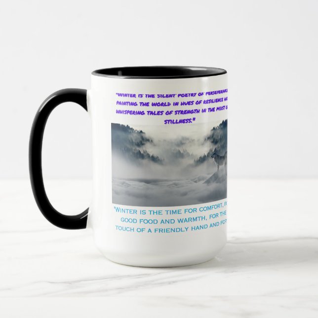 Caneca conforto sazonal no inverno (Esquerda)