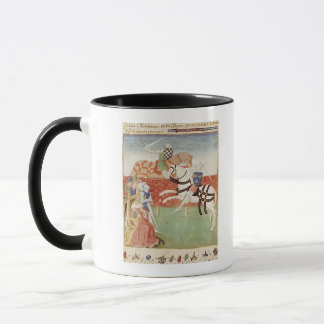 Caneca Confrontação de dois cavaleiros antes do rei (Esquerda)