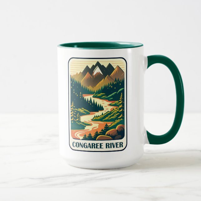 Caneca Congaree River Carolina do Sul Colors (Direita)