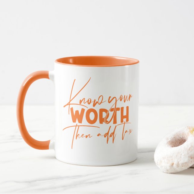 Caneca Conheça a sua citação motivacional inspiracional (Com Donut)