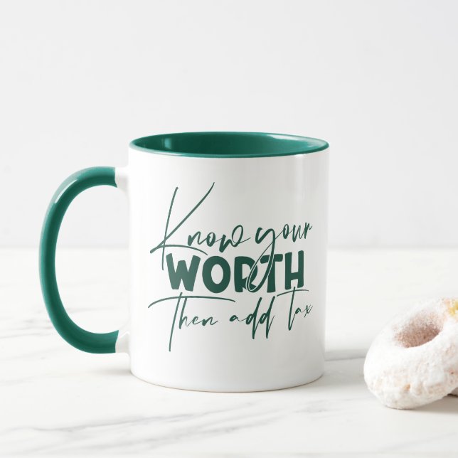 Caneca Conheça a sua citação motivacional inspiracional (Com Donut)
