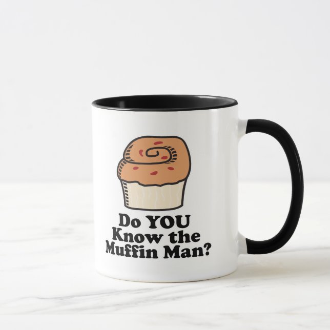 Caneca conheça o homem do muffin (Direita)