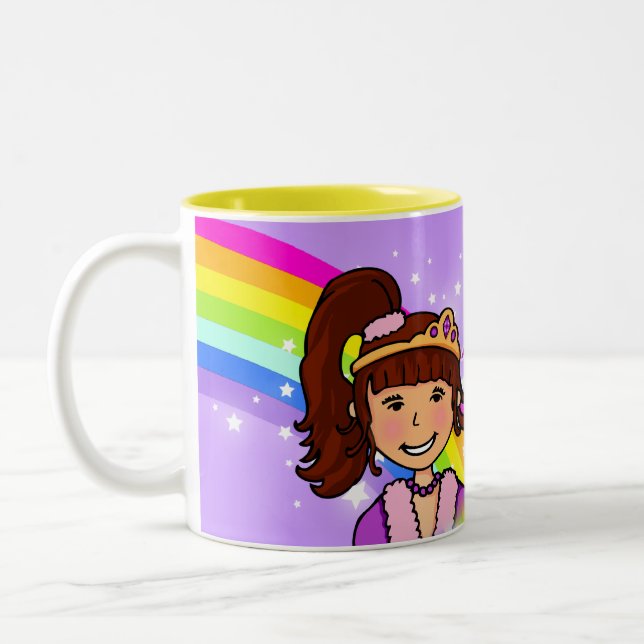 Caneca conhecida do roxo do arco-íris das meninas (Esquerda)