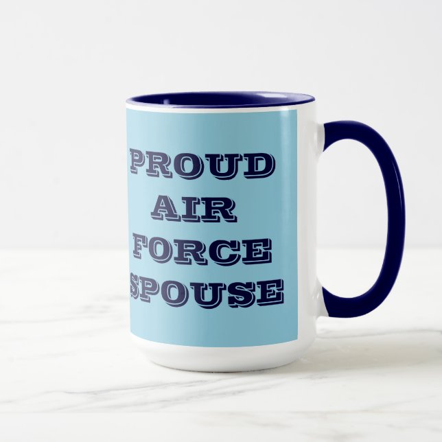 Caneca Cônjuge da Força Aérea Orgulhosa (Direita)