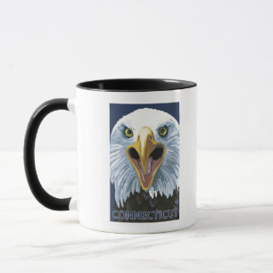 Caneca ConnecticutEagle para Cima Fechar