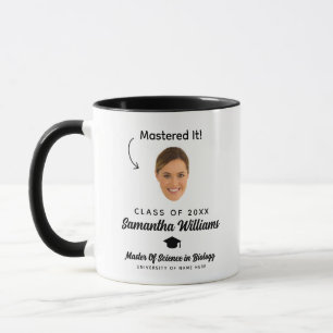 Caneca Conquistou com Foto Personalizada Mestrado Graduaç
