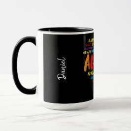 Caneca CONSCIÊNCIA DO AUTISMO PALAVRA Coração