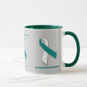 Caneca Consciência do Cancer Cervical