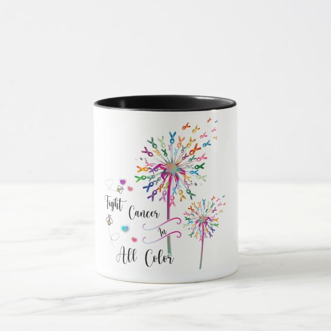 Caneca Consciência/Mug de suporte do Cancer de mama Inspi (Centro)