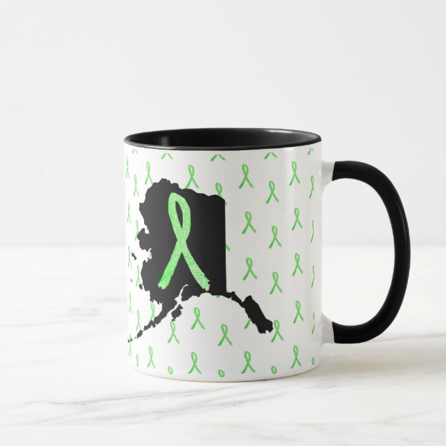 Caneca Conscientização sobre a Doença de Lyme no Alasca C (Direita)