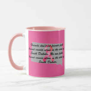 Caneca Conscientização sobre o Câncer de Mama em Dakota d