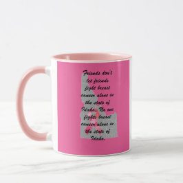 Caneca Conscientização sobre o Câncer de Mama em Idaho
