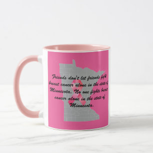Caneca Conscientização sobre o Câncer de Mama em Minnesot
