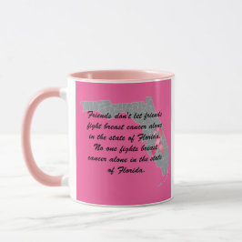 Caneca Conscientização sobre o Câncer de Mama na Flórida 
