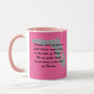 Caneca Conscientização sobre o Câncer de Mama na Flórida 