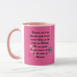 Caneca Conscientização sobre o Câncer de Mama no Havaí 