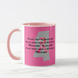 Caneca Conscientização sobre o Câncer de Mama no Mississi